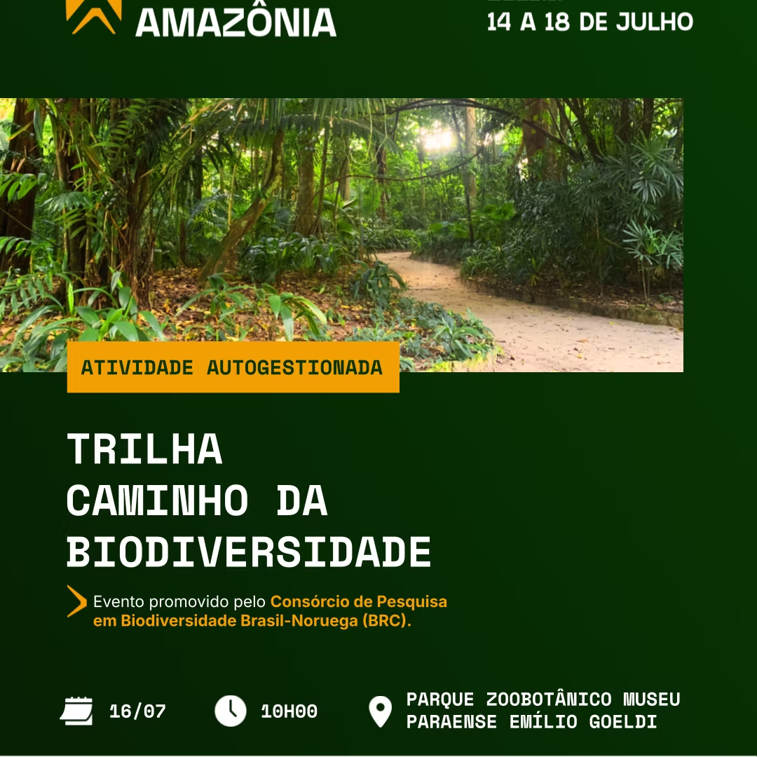 Cartaz da Trilha Caminho da Biodiversidade